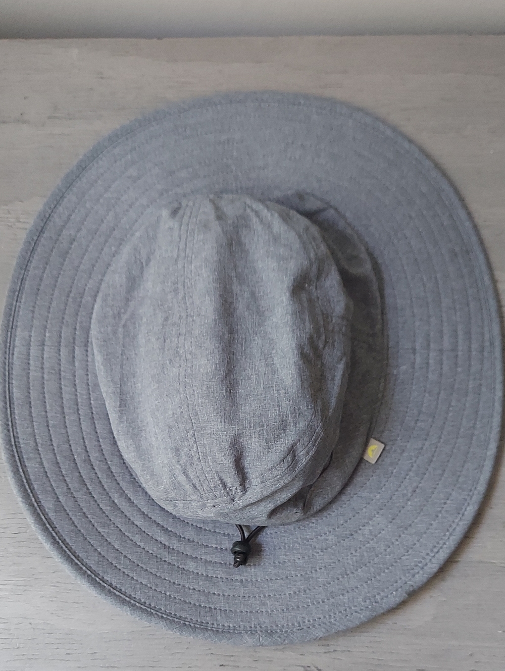 Solar Escape Gray Wide Brim Sun Hat One Size Adjustable Outdoor Travel